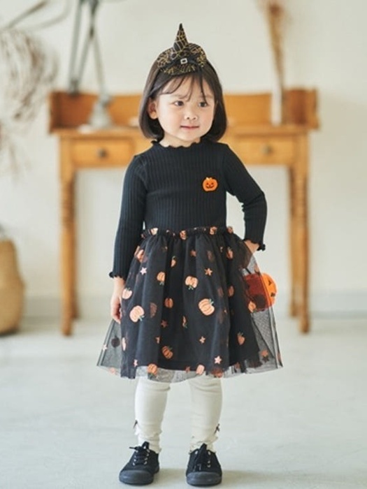 Pumpkin Mesh One-piece Pumpkin Mesh One-piece