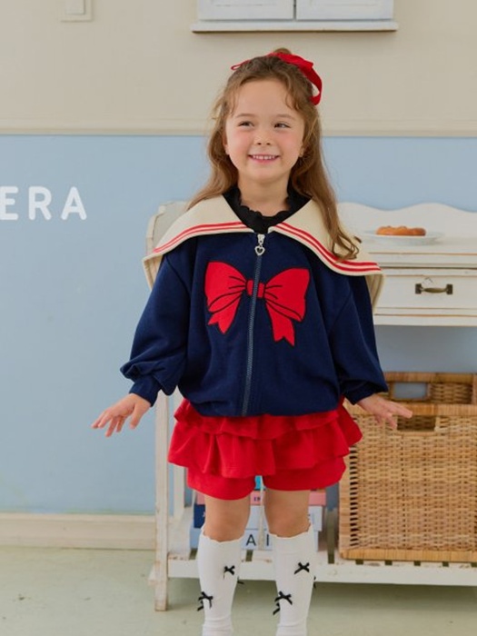 Ribbon Zip-up Sailor