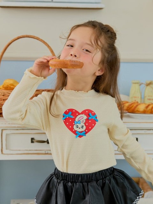 Dot Heart Rib Tee Dot Heart Rib Tee