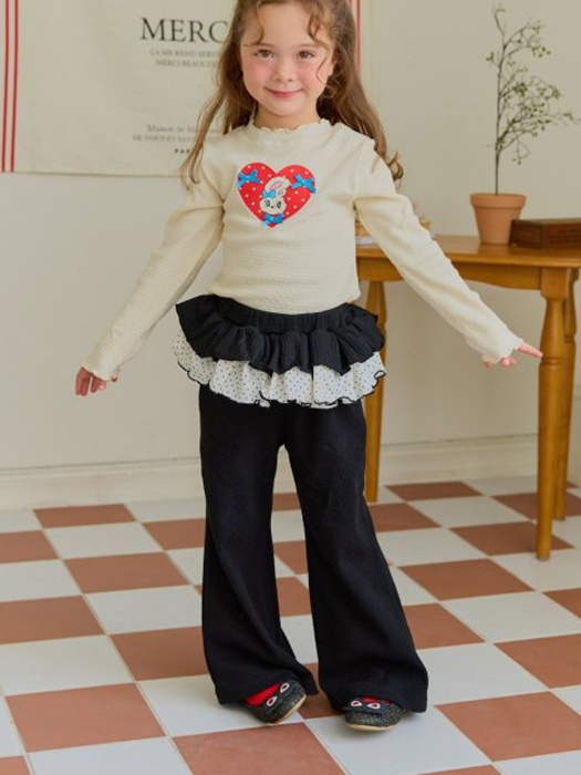 Dot Layered Bootcut Pants Dot Layered Bootcut Pants