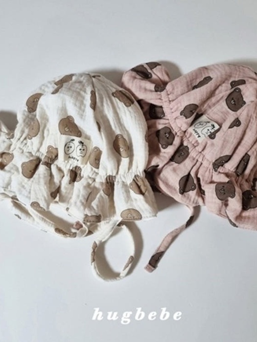 Bear Crinkled Frill Bucket Hat Bear Crinkled Frill Bucket Hat