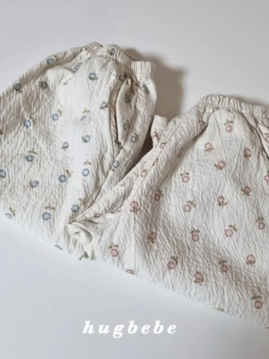 Washed Flower Baggy Pants Washed Flower Baggy Pants