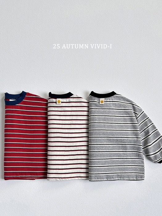 Smile Label Stripe Tee
