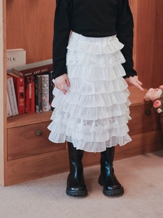 Tiered Long Skirt