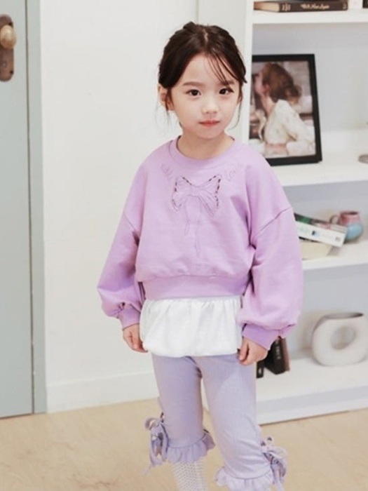 Punching Ribbon Embroidery Sweatshirt Punching Ribbon Embroidery Sweatshirt