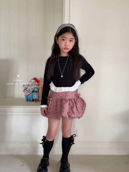 Pumpkin Balloon Skirt (Pink Check) Pumpkin Balloon Skirt (Pink Check)