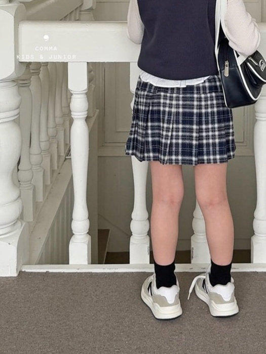 Check Pleated Skirt Check Pleated Skirt