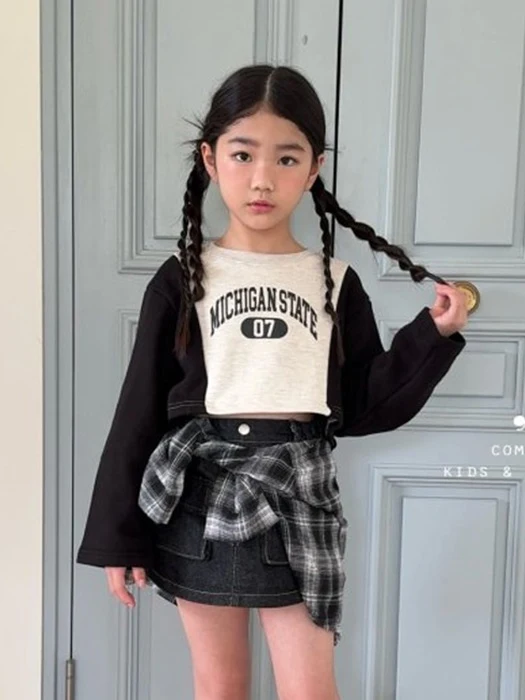 Crop Contrast Tee
