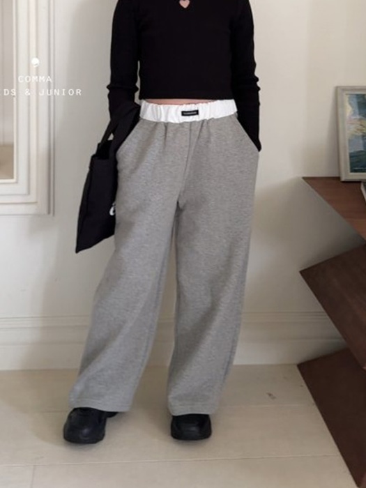 Contrast Label Pants Contrast Label Pants