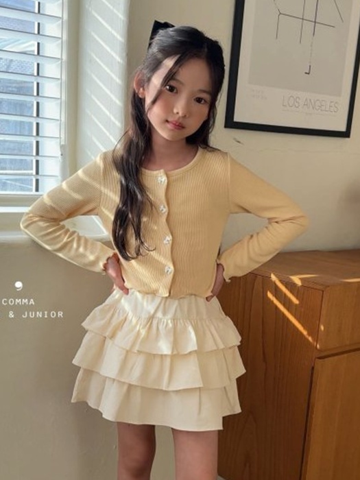 Corduroy Tiered Skirt