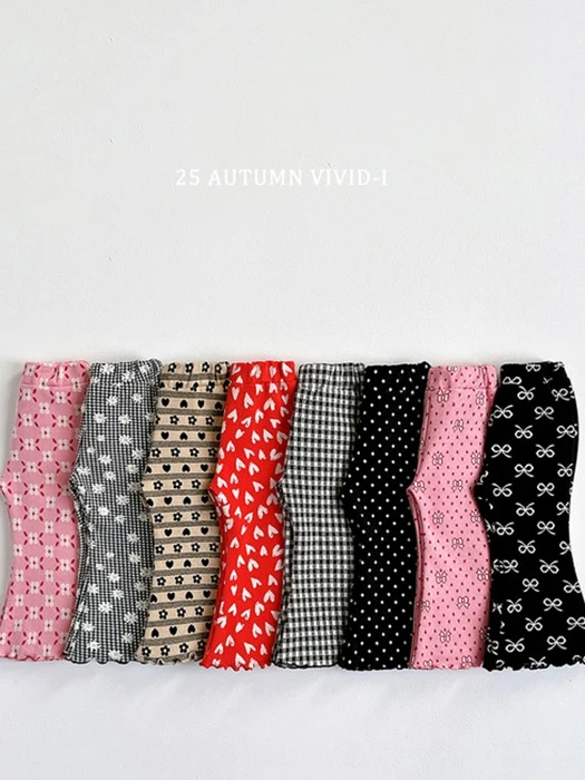 Jacquard Pattern Bootcut Pants