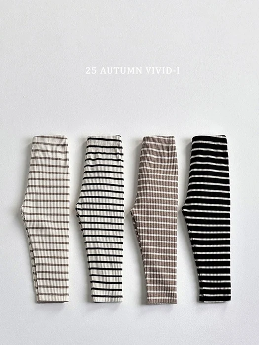 Ribbed Striped Leggings