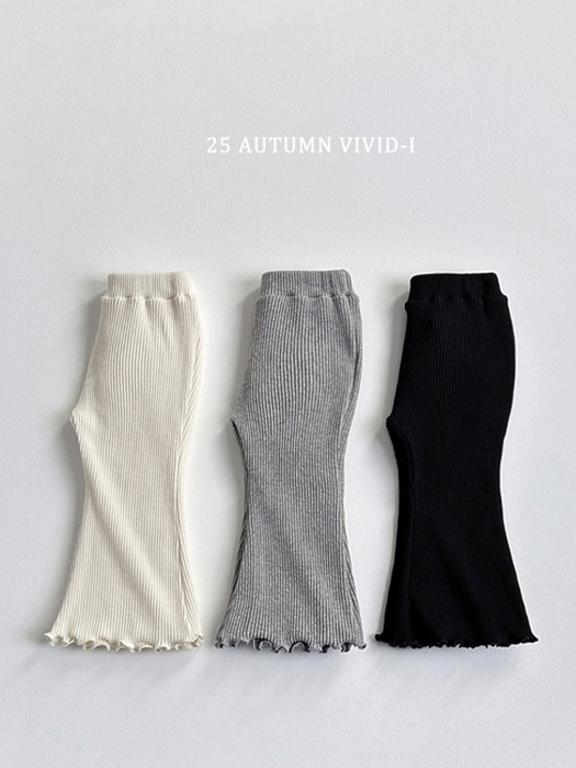 Ribbed Wave Bootcut Pants Ribbed Wave Bootcut Pants