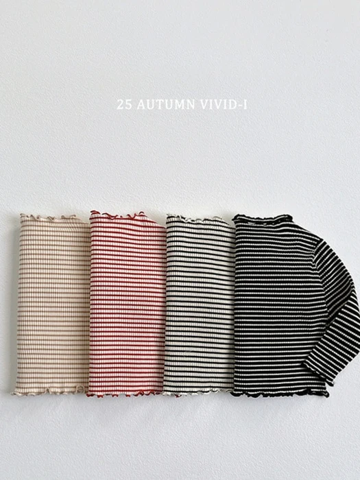 Stripe Ribbed Wave Tee