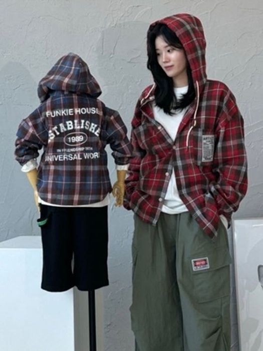 Works Hooded Checked Shirt Works Hooded Checked Shirt