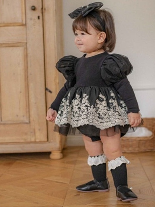 Bebe Velour Noir Suit
