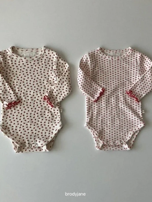 Jacquard Pattern Long-Sleeve Bodysuit Jacquard Pattern Long-Sleeve Bodysuit