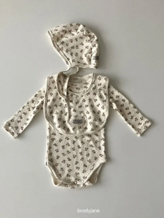 Jacquard Bear Long-Sleeve Bodysuit Jacquard Bear Long-Sleeve Bodysuit