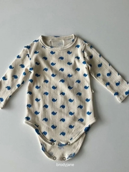 Blue Whale Long-Sleeve Bodysuit Blue Whale Long-Sleeve Bodysuit