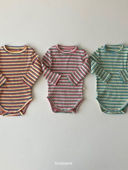 Multi-Striped Long-Sleeve Bodysuit Multi-Striped Long-Sleeve Bodysuit