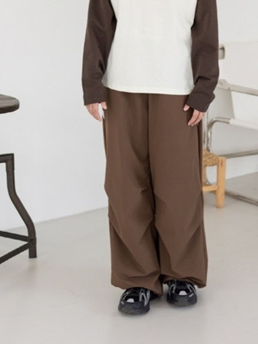 Back Two-Line Stretch Wide Pants Back Two-Line Stretch Wide Pants