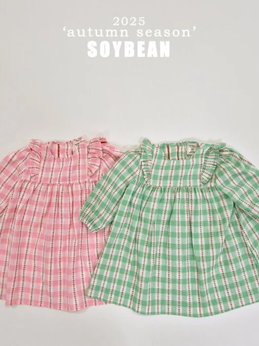 Checked Flower One-piece Checked Flower One-piece