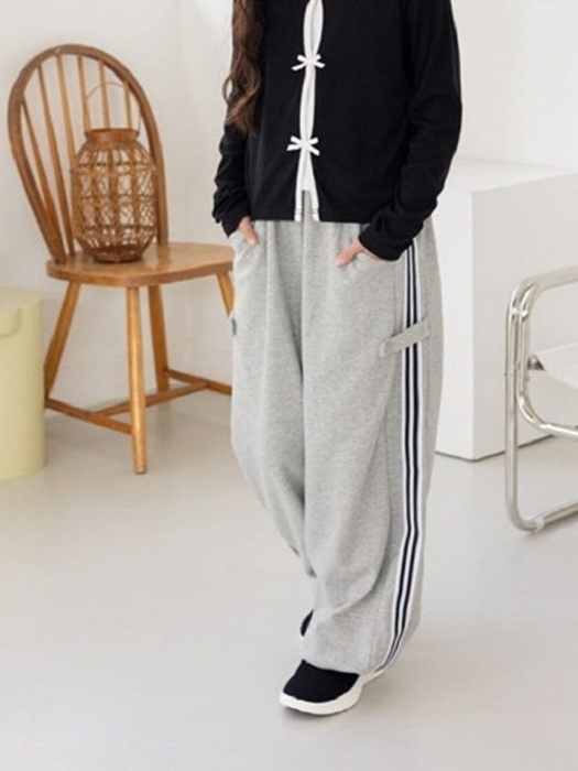 Line Buckle Wide Pants Line Buckle Wide Pants
