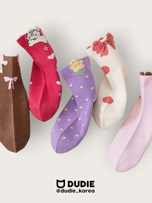 Ribbon Bear Set (set of 5)
