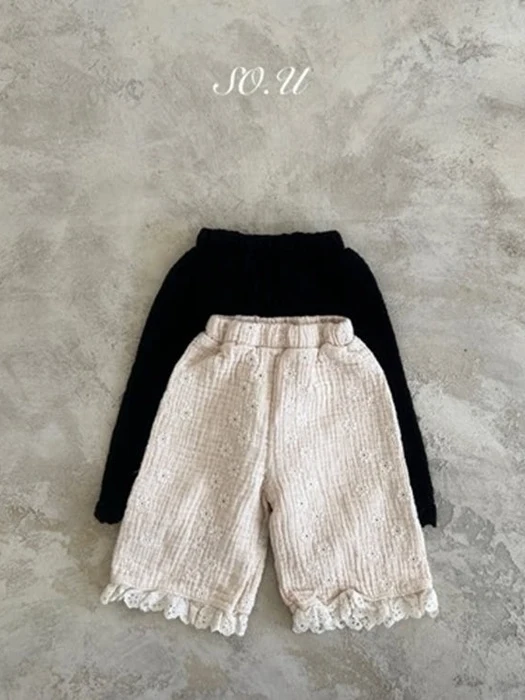 Embroidered Frill Pants Embroidered Frill Pants