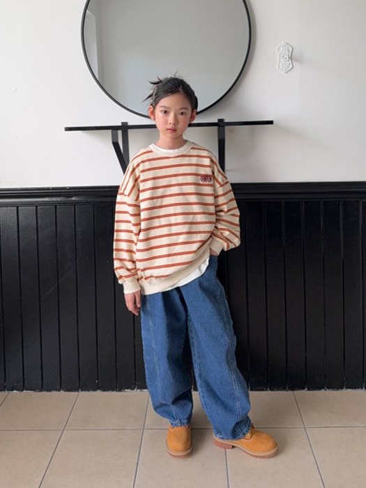 Point Slit Denim Pants