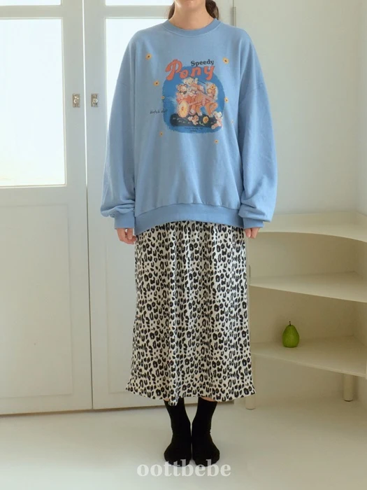 Leopard Pleated Skirt (Adult)