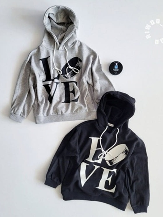 Love Hockey Puck Hoodie Sweatshirt Love Hockey Puck Hoodie Sweatshirt