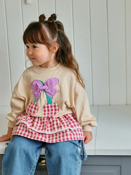 Ribbon Cherry Sweatshirt Tee Ribbon Cherry Sweatshirt Tee