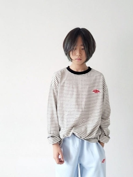 Thin Stripe Boxy Tee (Adult)