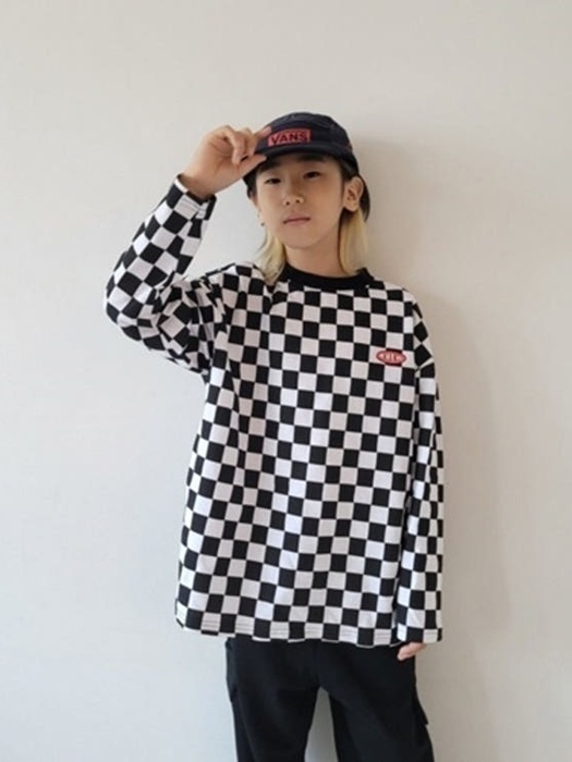 RW Check Boxy Long Sleeve Tee