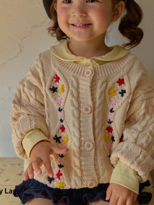 Flower Embroidery Cardigan Flower Embroidery Cardigan