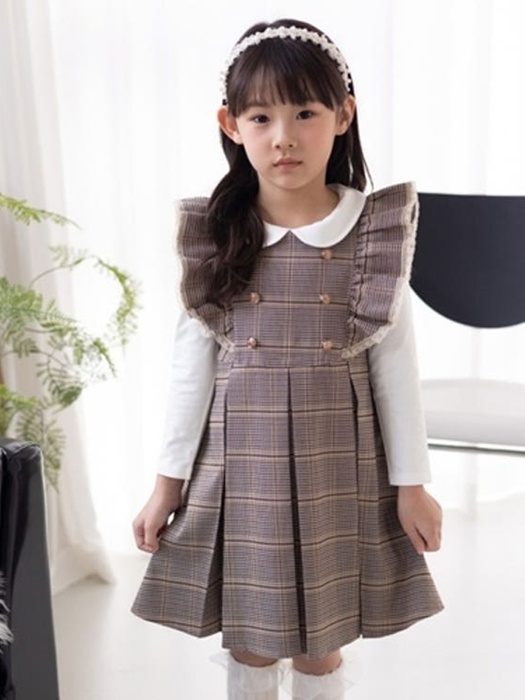 Frill Check One-piece Frill Check One-piece