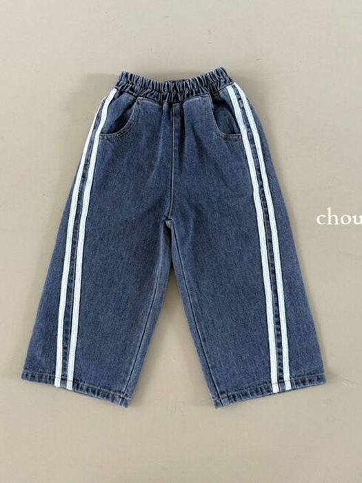 Curved Line Denim Pants Curved Line Denim Pants