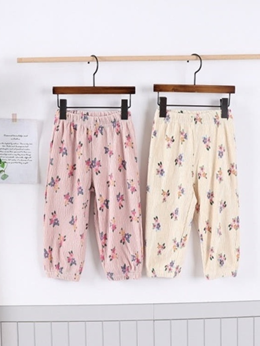 Velvet Floral Pants