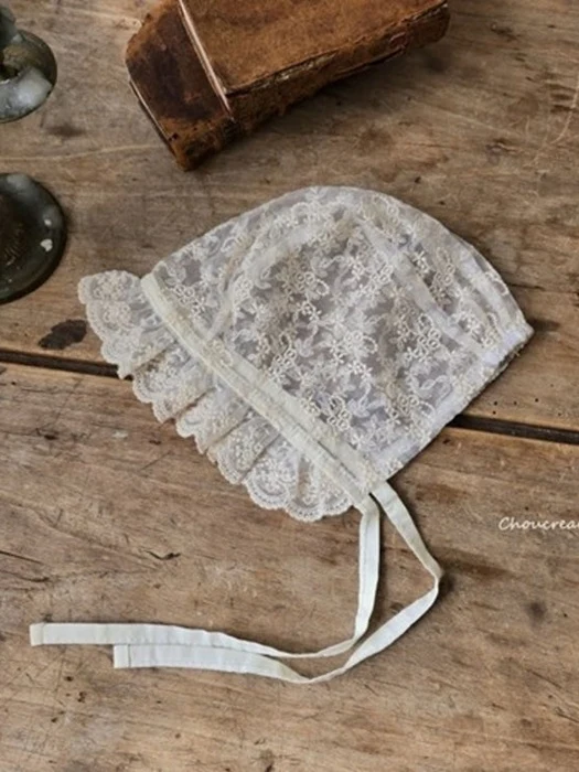 Lace Frill Bonnet (BABY)