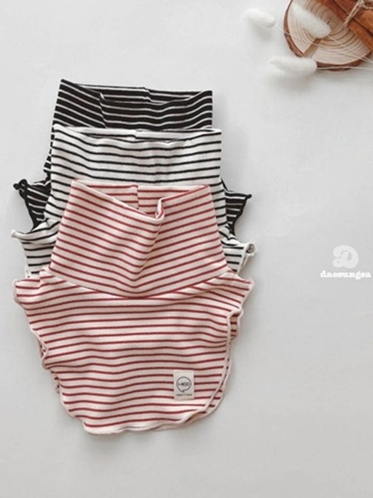 Peach Stripe Fake Turtleneck Peach Stripe Fake Turtleneck