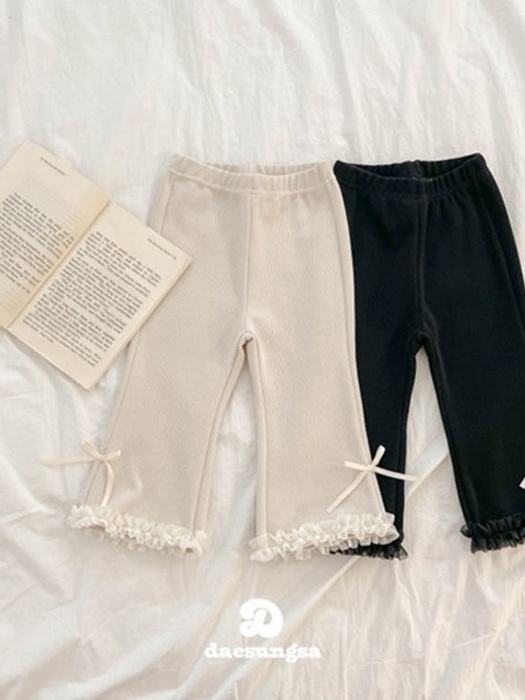 Lace Ribbon Bootcut Pants Lace Ribbon Bootcut Pants