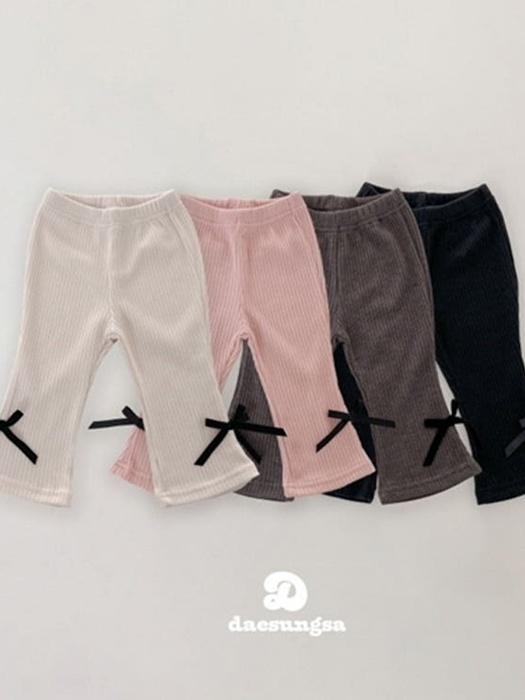 Ribbon Ribbed Bootcut Pants Ribbon Ribbed Bootcut Pants