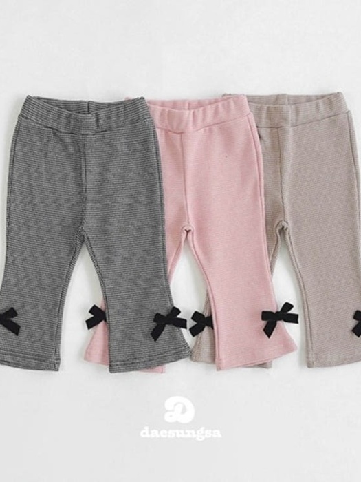 Check Ribbon Bootcut Pants Check Ribbon Bootcut Pants