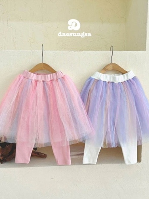 Rainbow Tulle Skirt Leggings Rainbow Tulle Skirt Leggings