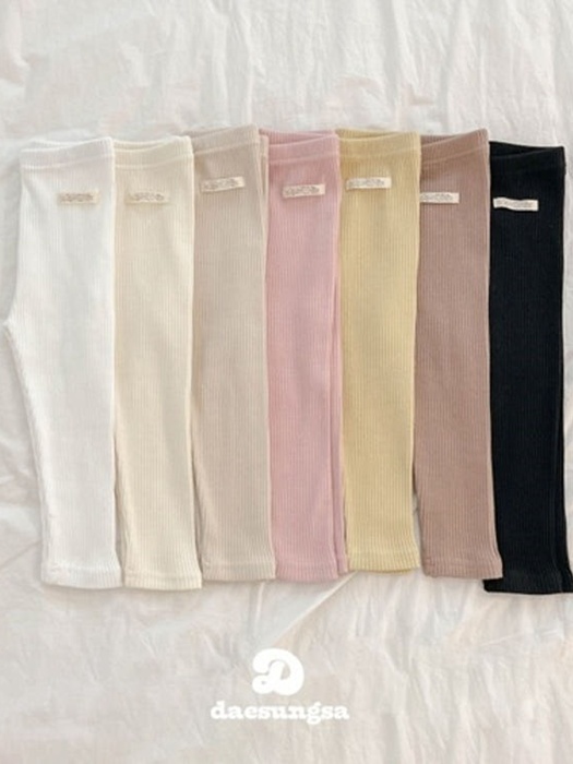 Label Ribbed Leggings Label Ribbed Leggings