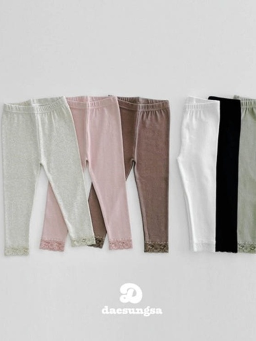 Lace Plain Leggings Lace Plain Leggings