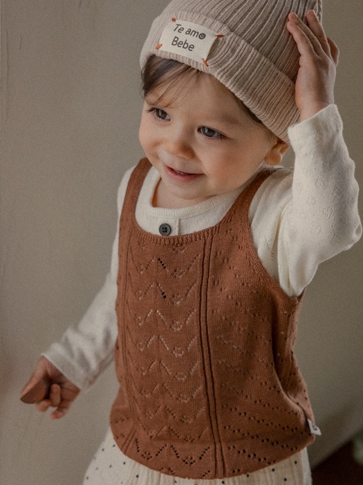 Betty Knit Baby Sleeveless Tee Betty Knit Baby Sleeveless Tee