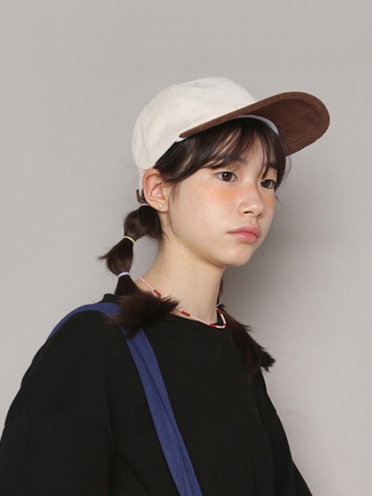 Marshmallow Corduroy Cap