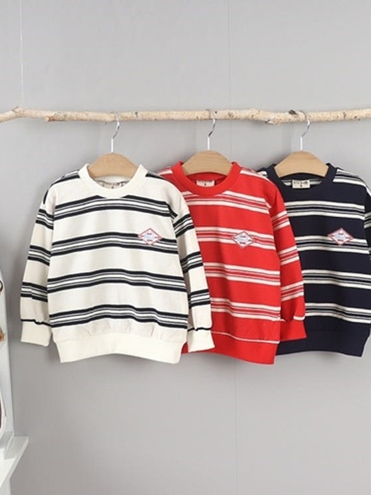 Embroidered Stripe Tee Embroidered Stripe Tee